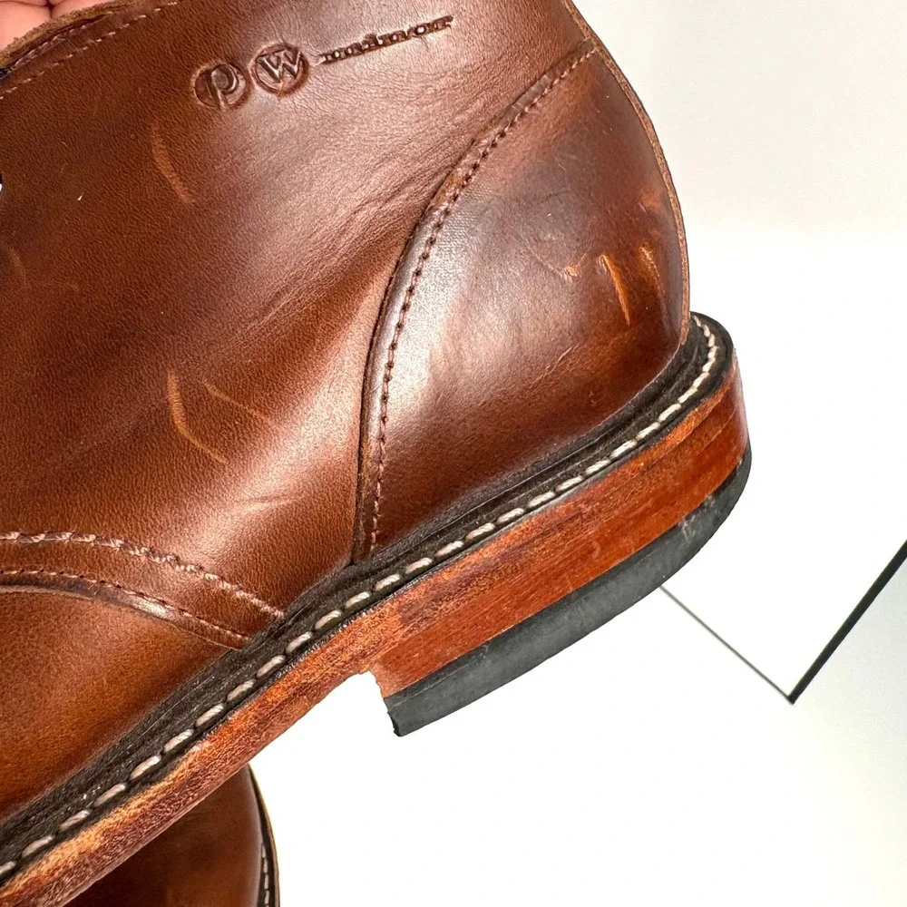 P.W.‎ Minor Men's Brown Leather Ankle Boot in Size 8